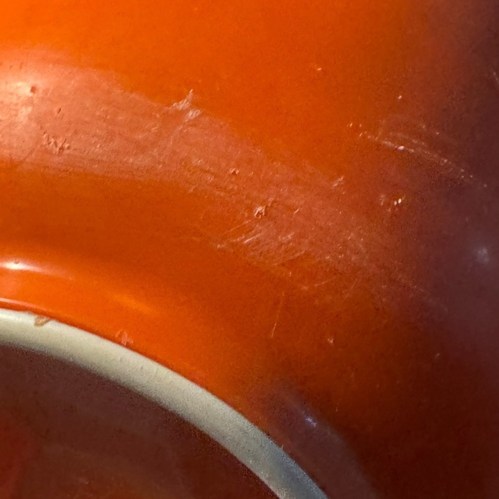 VTG 70s Orange Rubbermaid Villaware colander mixing bowl set 3 PC MCM 2661 2930 - Picture 5 of 16